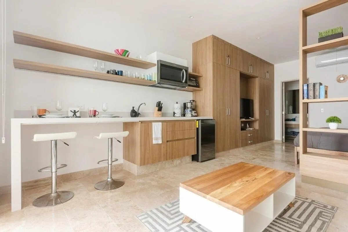 Moderno Estudio Increible Roof Pool & Gym Quinta Av Playa del Carmen Apartment